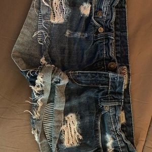 Blue jean shorts!